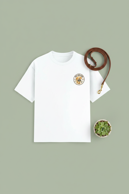 Dogwalker Tee Portrait Flat Lay